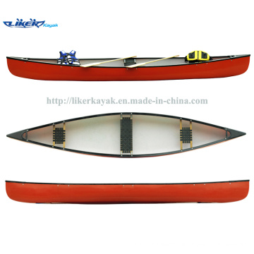 Bateau de pêche Canadian Canoe Three Seats Pêche Loisirs Sport Canoe LLDPE Kayak